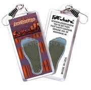 Anchorage FootWhere® Souvenir Zipper-Pull. Made in USA-FootWhere® Souvenirs